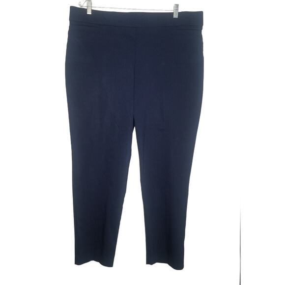 JM Collection Women's Pull On Plus Size Full Length Pants, Blue, Size 2X - Picture 1 of 8